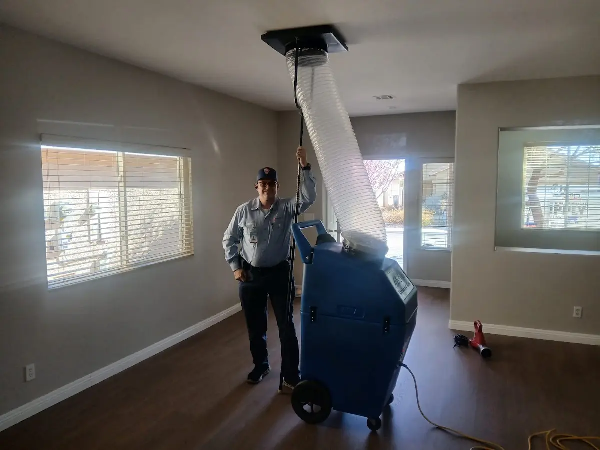 Professional Dryer Vent Cleaning work inside a St. Simons home